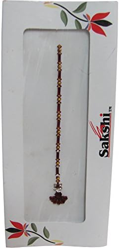 SakshiIndian Fashion Art Bollywood Head Tattoo Sparkling Stick-On Reuseable Bindi Forehead Tikka No9