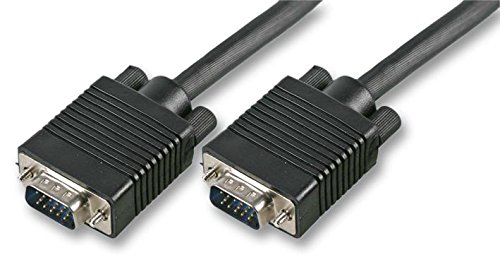 Pro Signal 3m Black SVGA Lead – HD-15 VGA Plug to VGA Plug, Copper Shielding, Pure Copper Conductors for PC to Monitor Connections - PSG90171