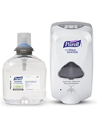 PURELL 5392-D1 TFX Touch Free Dispenser & Refill,  Hand Sanitizer Dispenser Kit with 1200 mL Refill