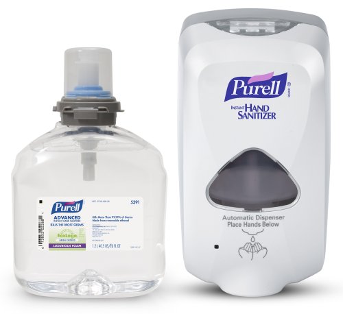 PURELL 5392-D1 TFX Touch Free Dispenser & Refill,  Hand Sanitizer Dispenser Kit with 1200 mL Refill