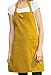 VANTOO Chef Apron with Pockets for Women, Artist Paint Kitchen Cooking Apron Yellow, Gifts for Mom