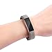 FITEEN Leather Bands for Fitbit Alta and Fitbit Alta HR Strap Style,Small Large-Matte Grey