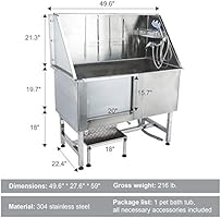 Amazon Com Co Z 50 Inches Professional Stainless Steel Pet Dog