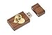 Walnut Wood USB 2.0 8GB Flash Drive - With Handmade Paperbox - Filled with Raffia Grass - Mr & Mrs Love Design