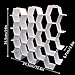 KLOUD City 3 Colors Household Plastic Partition Bee Style Underwear Socks Bras Ties Belts Scarves Drawer Divider Cabinet Clapboard (3 Sets of White)