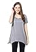 Lanmo Womens Swing Tunic Tops Loose Fit Comfy Flattering T Shirt (2X, Light Gray)