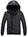 Wantdo Men's Snowboarding Jackets Warm Winter Jacket Waterproof Ski Coat Hooded Windproof Parka