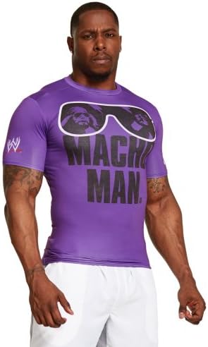 Under Armour Men's WWE "Macho Man" Randy Savage Compression Shirt Medium PRIDE