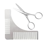 Beard Shaping Tool and Scissors Kit, Beard Shaper and Styling Template Comb by BeardShaper