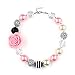 AWEHIRU Bouren Fashion Girls Chunky Beads Bubblegum Necklace and Bracelet Set