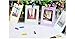 Get Orange DIY Paper Photo Frame Wall Deco with Mini Clothespins and Stickers - Fits 4