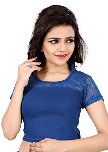 Vibes Designer Full Stitched Stretchable free size Saree Blouse (With Half Sleeves)