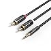 AIFFECT 3.5mm Aux to 2 RCA Stereo Audio Adapter Cable, 6.6 Feet