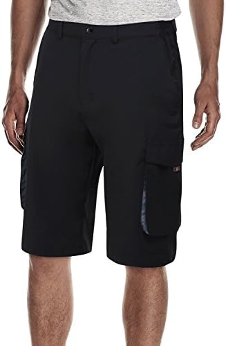 Mens Outdoor Sports Lightweight Quick Dry Cargo Shorts, Black, 40