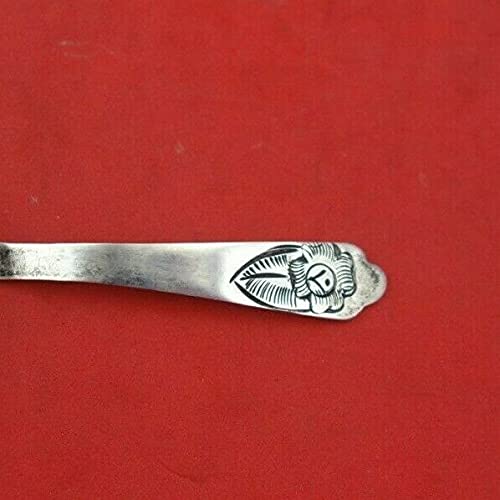 Sanborns Mexican Mexico Sterling Silver Salt Spoon with Flower