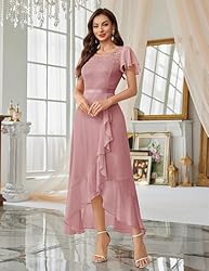 BeryLove Prom Dresses for Women Wedding Guest