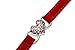 Red Love Heart Bling Cat Collar with Safety Belt and Bell 8-11 Inches, Gift for Valentine's Day