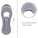 Tinfol 24pc Grey Plastic Hanger Clips, Strong Pinch Grip Finger Clips for Plastic Clothes Hangers, Multi-Purpose Hanger Clips