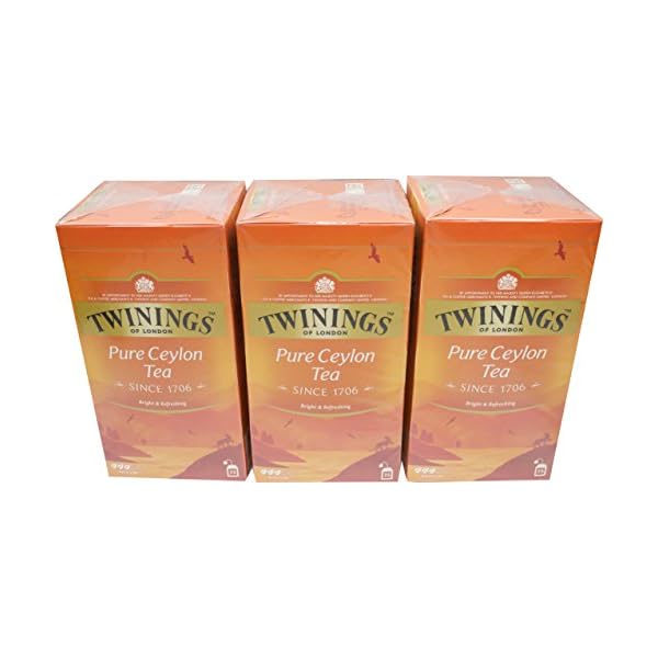 Twinings of London Pure Ceylon Tea 3 x 25 Teebeutel Schwarztee