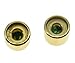 KAISH Set of 2 Gold Tele Telecaster Abalone Top Guitar Dome Knobs Bass Knob with Set Screw