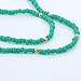 BODYA Fashion Harness Women Bikini Gold Link Beach Crossover Green Beads Waist Belly Body Chain Necklace