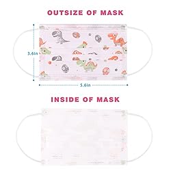 IGINOA Kids Face Mask 3 Ply Layer Safty Breathable