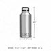 YETI Rambler 64oz Vacuum Insulated Stainless Steel Bottle with Cap (Stainless Steel)