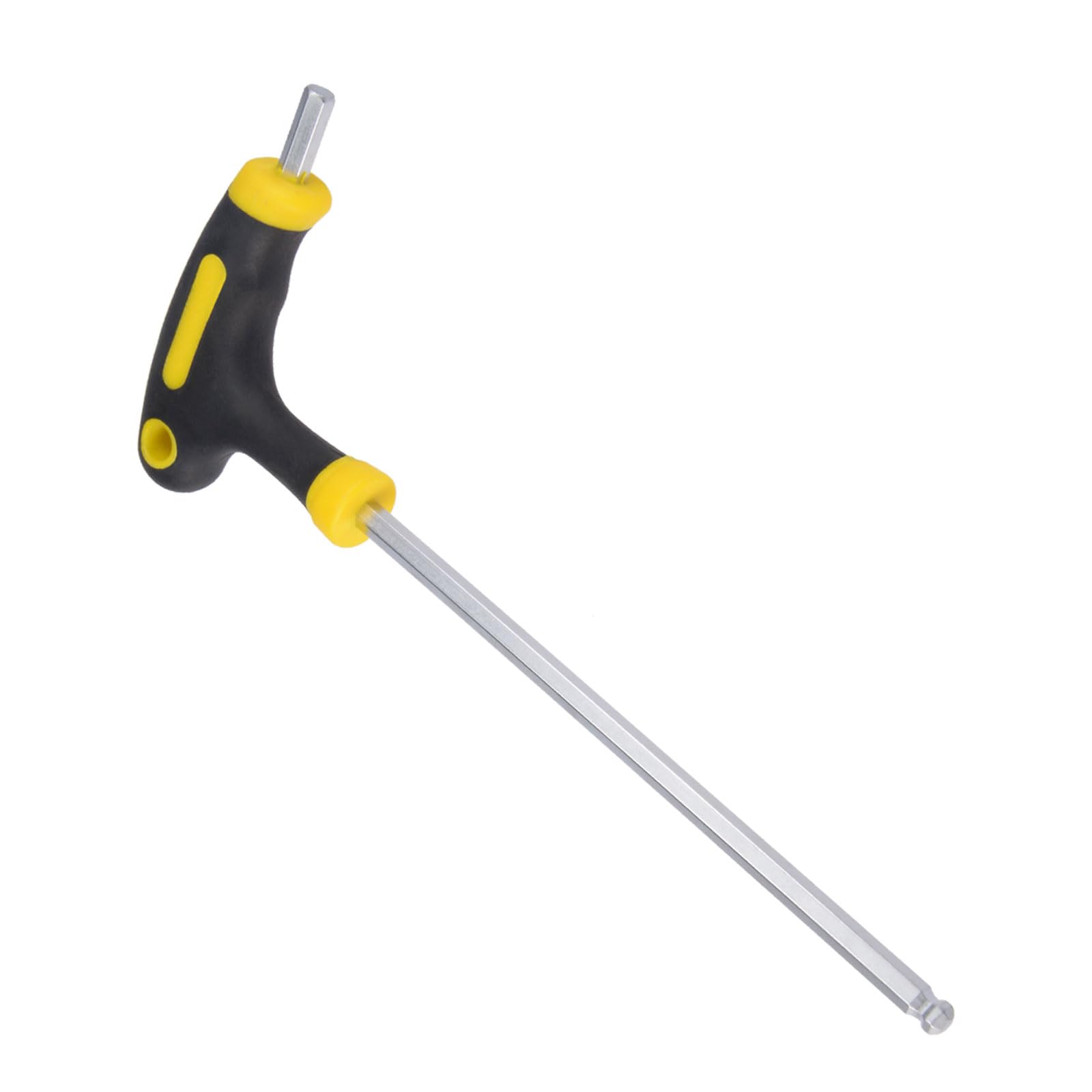 CoCud T-Handle Ball End Hex Key, 6mm Hex, CR-V Steel Metric T-Key Wrench - (Applications: for Basic Home Repair and Mechanical Maintenance), 1-Piece