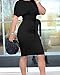 Geckatte Womens Bodycon Business Pencil Dresses Summer Work Party Knee Length Dress with Belt