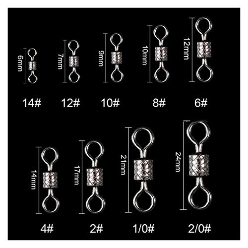 LaiYueShangMao Dauerhaft 50 Teile/los Angeln Schwefelwasserkugellager Swivel mit Sicherheit Snap Solid Ringe Rolling… – Bild 4