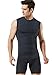 TM-MUA05-CHC_Large Tesla Men's R Neck Sleeveless Muscle Tank Dry Compression Baselayer MUA05