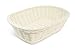 Colorbasket 31404-107 Waterproof Rectangular Utility Basket, Dishwasher Safe, Shelf Storage, Hand Woven, Set of 3, White