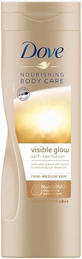 3x Dove Nourishing Body Care Visible Glow Gradual Tan Lotion Fair to Medium view 2
