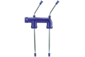 FUYTERY Double Beer Snorkel Bottle Dispenser Drinking Beer Bongs for House Parties (Blue)