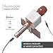 Tzumi PopSolo Professional Bluetooth Karaoke Microphone and Voice Mixer with Smartphone Holder – Great for Kids and Parties – Rose Gold