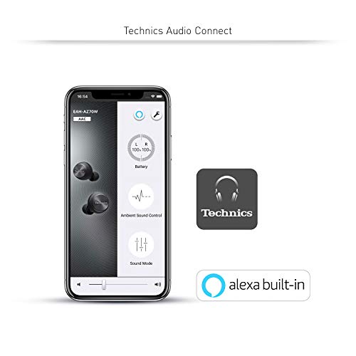 Technics-True-Wireless-Earbuds-with-Industry-Leading-Noise-Cancelling-Bluetooth-Earbuds-Dual-Hybrid-Technology-Hi-Fi-Sound-Compact-Design-Alexa-Compatible-EAH-AZ70W-K-Black