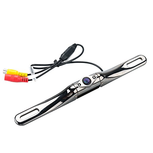 BW Waterproof Car Rearview Video Camera - 170 Degree Viewing Angle, 2 LED, CCD Sensor, 420 TV Lines, TV System PAL/NTSC, IP67