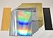 Gold Silver Metallic Chrome Mirror, Holographic Rainbow Oilslick, Reflective Permanent Vinyl 11 Sheets Assorted for Cricut Expression Explore Silhouette Cameo Make Adhesive Backed Vinyl Decals Signs