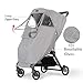 GOOVI Universal Rain Cover Waterproof PVC Free Full Protection Travel-Friendly Breathable Stroller Weather Shield-Gray