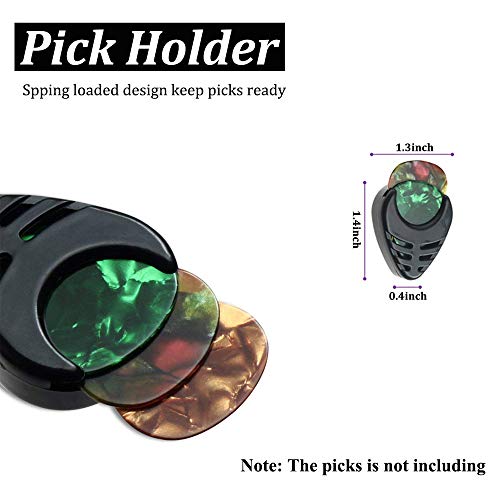 Guitar Slides Set Glass Slide Stainless Steel Slide 8 Pcs Thumb Finger Picks 10 Pcs Guitar Picks 12 Pcs Finger Protectors with Box Gift for Guitar Bass Ukulele Banjo Player (Model: B) - Thumbnail 4