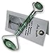 Jade Facial Roller (Chi Roller) – 100% Natural Jade Stone Roller for Premium Anti Aging Therapy, Double Neck Healing and Slimming Massager (Jade)