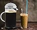 Large Cold-Brew French Press Coffee-Maker - Strongest Coffee Ever - Best for Cold Brew, Hot or Iced Coffee - Tea Maker - Glass BPA Free Pot - 1.5L/51oz