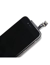 Repuesto de pantalla LCD y digitalizador de pantalla táctil para iPhone 6 de 4,7 pulgadas (kit de herramientas gratis incluido), Negro