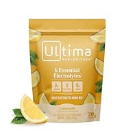 Ultima Replenisher Daily Electrolyte Powder Drink Mix – Sugar Free – Lemonade, 20 Stickpacks – Hydration Packets with 6 Key Electrolytes and Trace Minerals – Keto Friendly, Vegan, Non-GMO