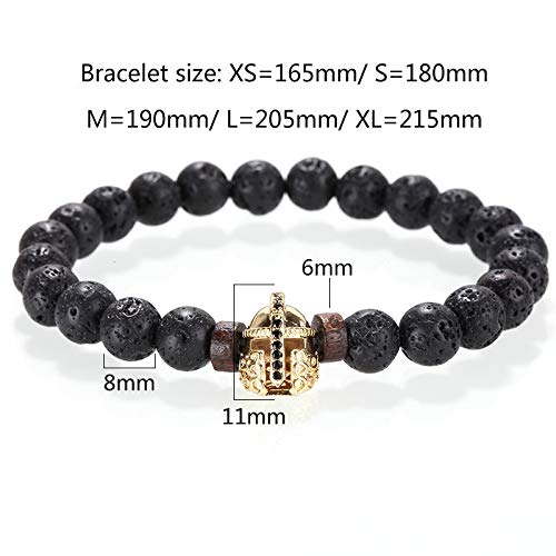 Amazon.com: BATOP Stone Bracelet/Men/for Women/Natural/Lava ...