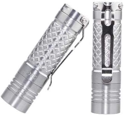 Eagletac D3C Clicky Titanium Nichia 219C CRI92 4000K Neutral White EDC Flashlight - Upgrade of D25C