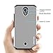 OMOTON BLU R1 HD Case(ONLY fits The 2016 Version), High Impact Resistant Fully Protective Dual Layer Case with [Soft TPU Interior] [Durable PC Exterior] [Fashion Design], Silver