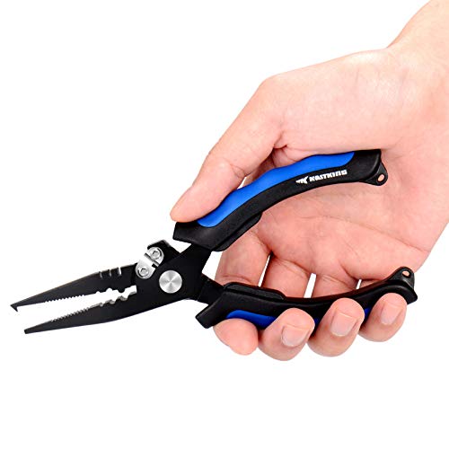 KastKing Intimidator Fishing Pliers,Floating Fish Lip Gripper,Polymer