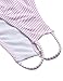 BMJL Women's Sexy Detachable Padded Cutout Push Up Striped Bikini Set Two Piece Swimsuits (Large, Pink)