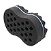 RioRand Hair Sponge Magic Barber Twist Curl Brush Sponge Dreads Locking Afro Coil Comb（Black 4 Count (Pack of 1))